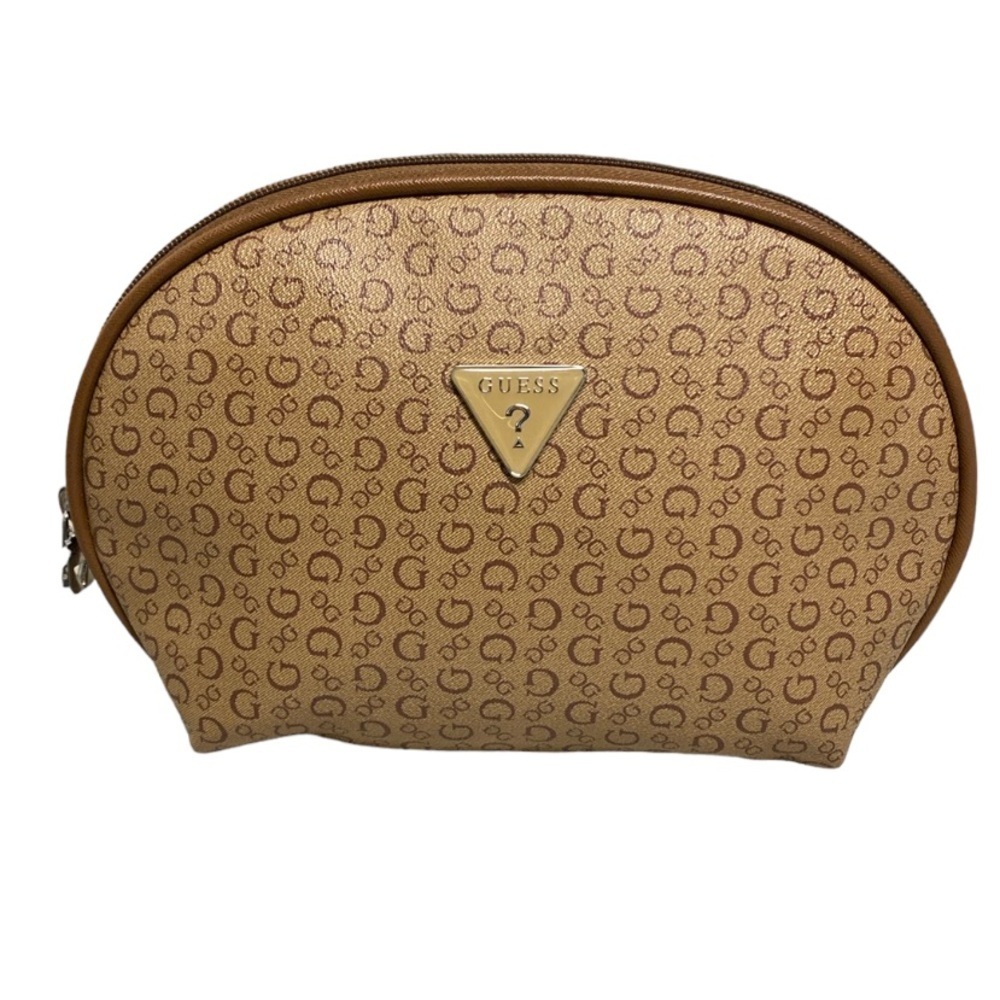Guess Tan Monogram Dome Bag